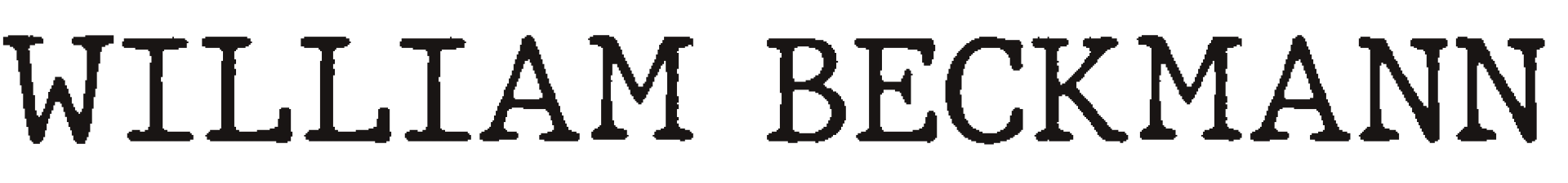 William Beckman Singer Musician